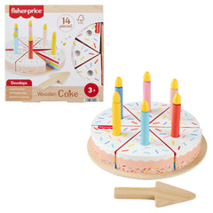 Fisher-Price Juguete para Bebés Pastel de Cumpleaños de Madera
