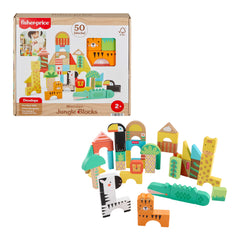 Fisher-Price Juguete para Bebés Bloques de la Jungla de Madera