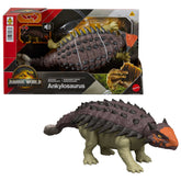 Jurassic World Rebirth Wild Roar Ankylosaurus Dinosaur Toy, Tail Attack Motion & Sound