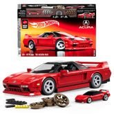 (Sold Out) Mattel Brick Shop Hot Wheels ’90 Acura Nsx Building Toy (876 Pieces), For Collectors