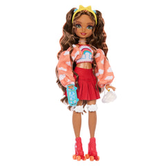 Dream Besties Barbie Teresa Roller Skating Fashion Doll With 9 Video Game Themed Accessories