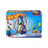 Hot Wheels Track With 1 Hot Wheels Car, Triple Loop Kit Track Set