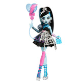 Monster High Scary Sweet Birthday Frankie Stein Doll in Party Dress With Balloon & Gift