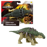 Jurassic World Rebirth Frenzy Pack Edmontonia Dinosaur Figure, Authentic Toy, Digital Play
