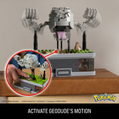 MEGA Pokémon Mini Motion Geodude Building Kit With Motion (354 Pieces) For Collectors