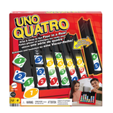 UNO Quatro Game For Adult, Family & Game Night, 2 To 4 Players, Ages 7 Years & Up