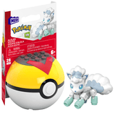 MEGA Pokémon Alolan Vulpix Building Toy Kit, Poseable Action Figure (28 Pieces) For Kids