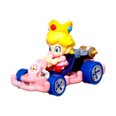 Hot Wheels Mario Kart Veículo de Brinquedo Baby Peach Pipe Frame