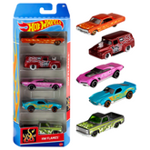 Hot Wheels Cars, 5-Pack of Die-Cast Toy Cars or Trucks in 1:64 Scale (Styles May Vary)