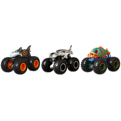 Hot Wheels Monster Trucks Creature 3-Pack, 3 Toy Trucks For Kids 3 Years Old & Up