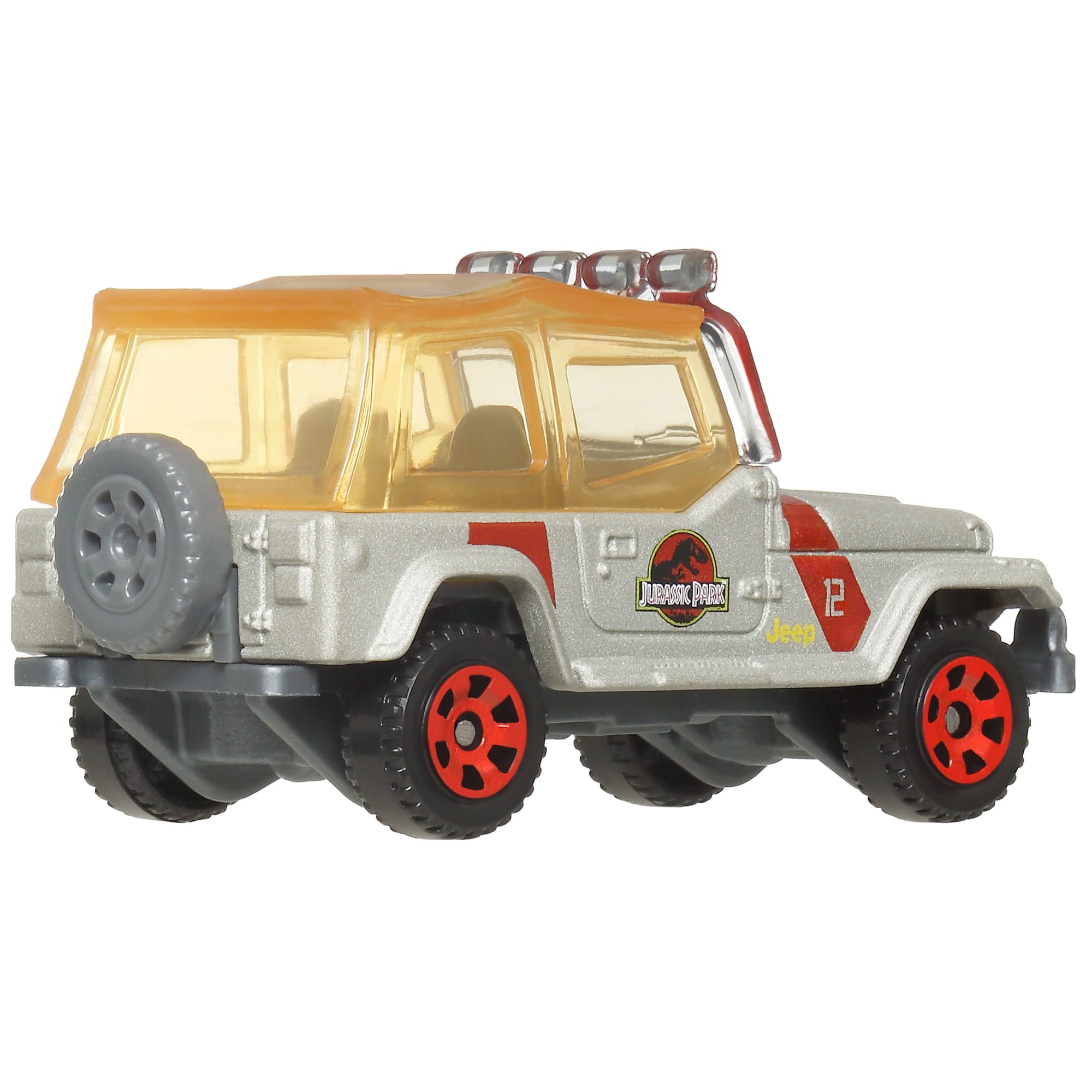 Matchbox Jurassic World 5-Pack, 4 1:64 Scale Die-Cast Toy Cars With 1 Dinosaur
