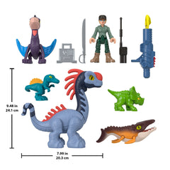 Fisher-Price Imaginext Jurassic World Rebirth Set With 6 Action Figures, Launcher & Accessories