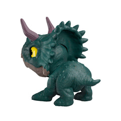 Jurassic World Mighty Little Biters Dinosaur Toy With Bite Action, Eye Change, Collectible Figure