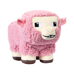 Minecraft Pink Sheep Plush Toy, 8-Inch Collectible Soft Doll Inspired By A Minecraft Movie