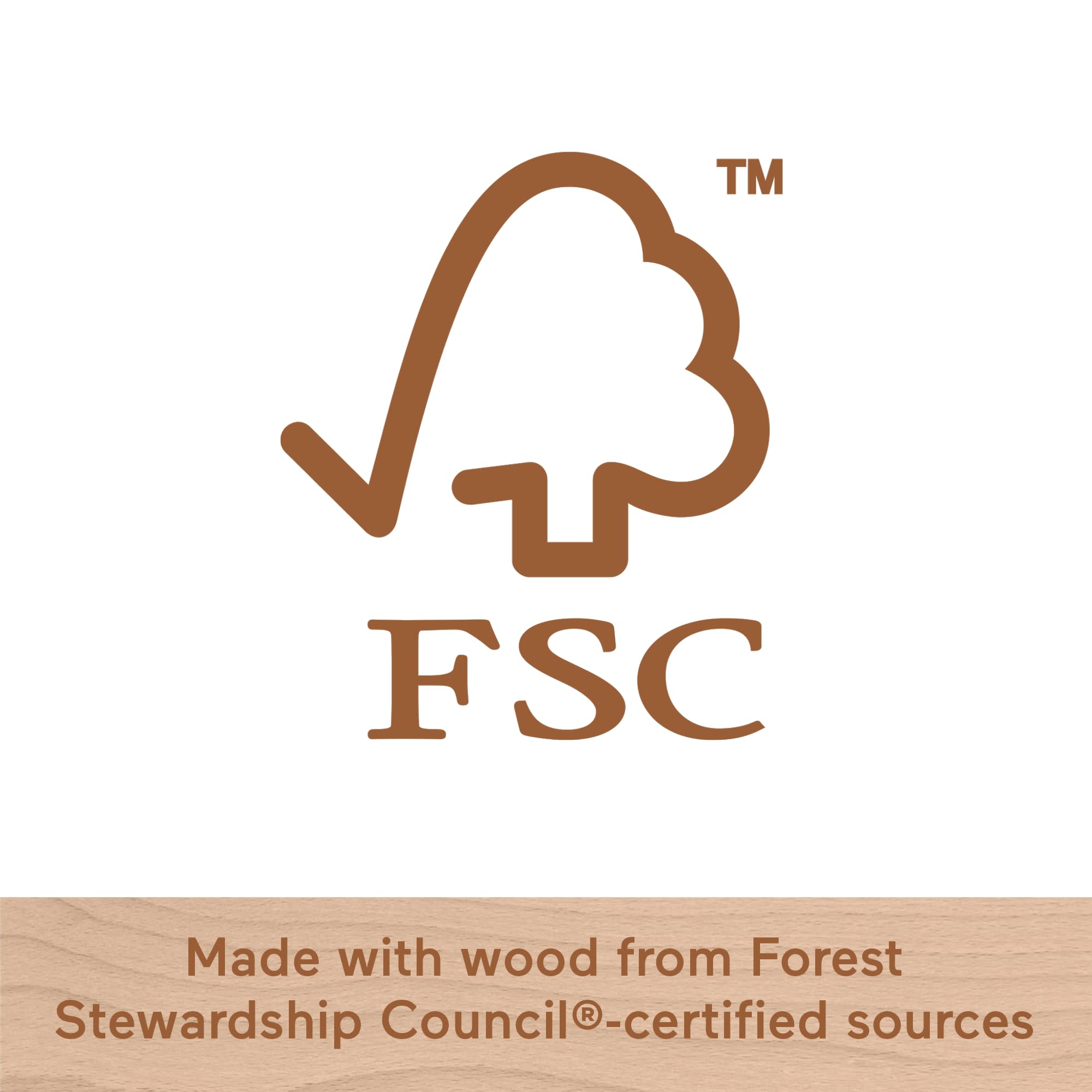 Fisher-Price Wooden Push-Along Bunny Toy Vehicle For Baby Crawling Play. 1 Wood Piece