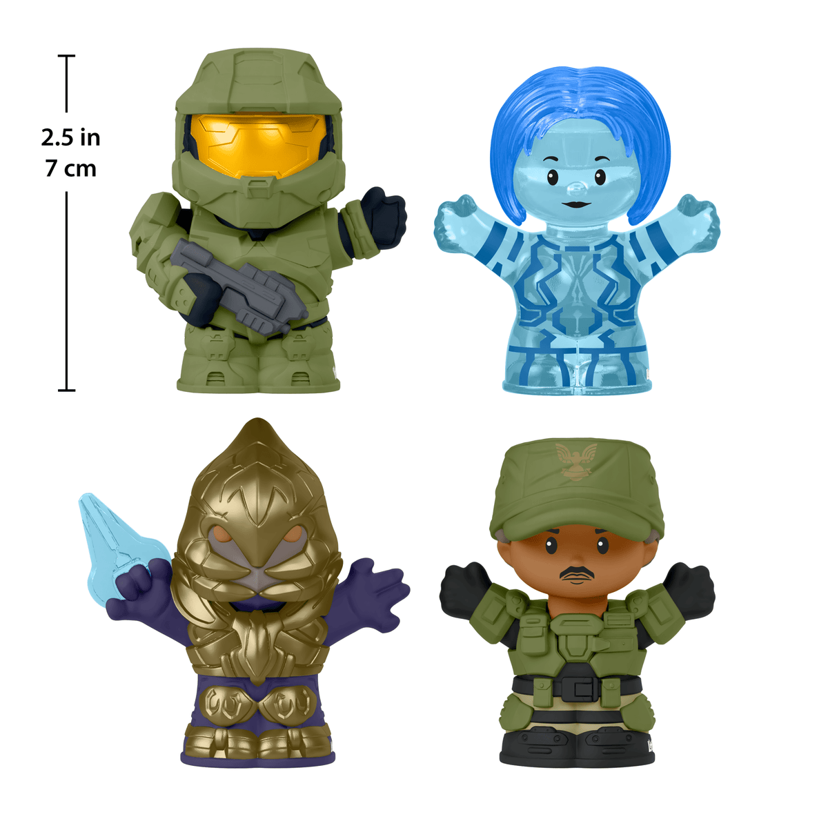 Little People Collector Halo Special Edition Set For Adults & Fans, 4 Video Game Figures