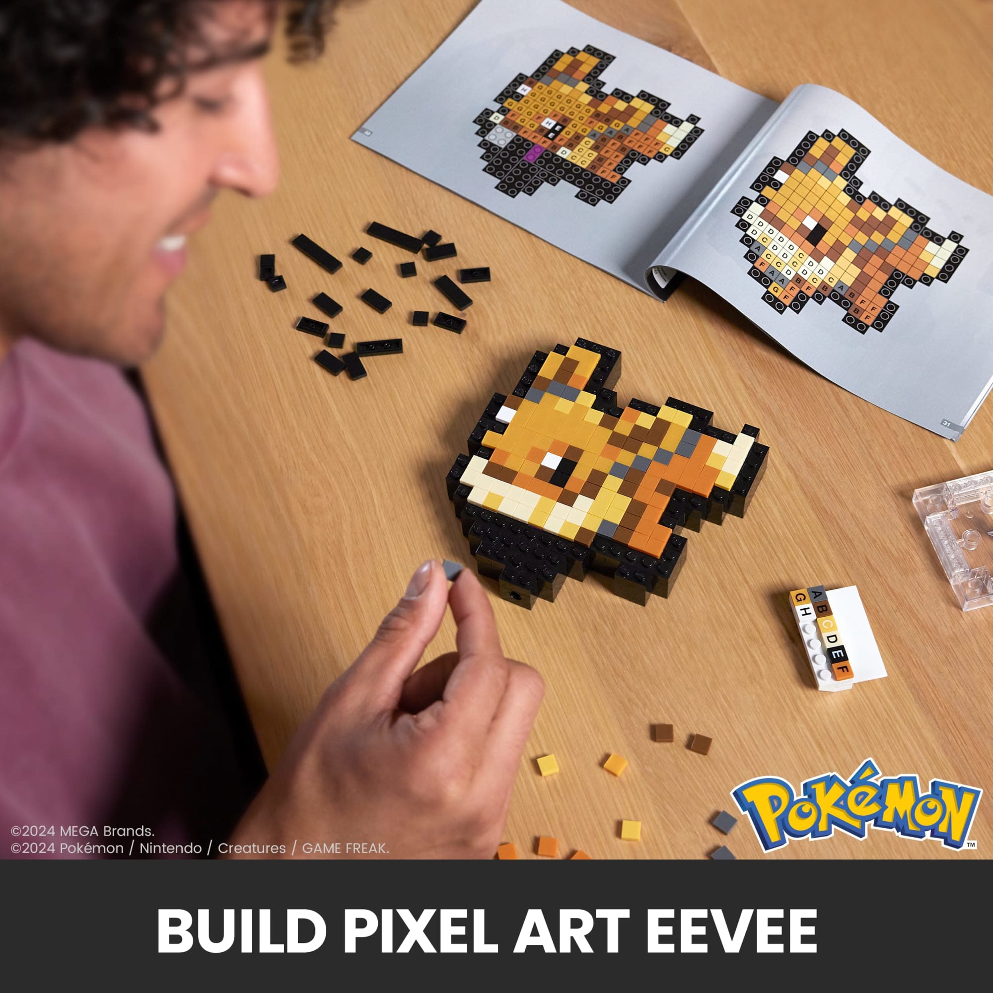MEGA Pokémon Eevee Building Toy Kit (323 Pieces) Retro Set For Collectors