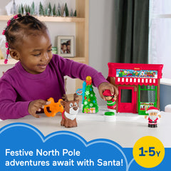 Fisher-Price Little People Christmas Wonderland Gift Set, Playset With Figures For Toddlers