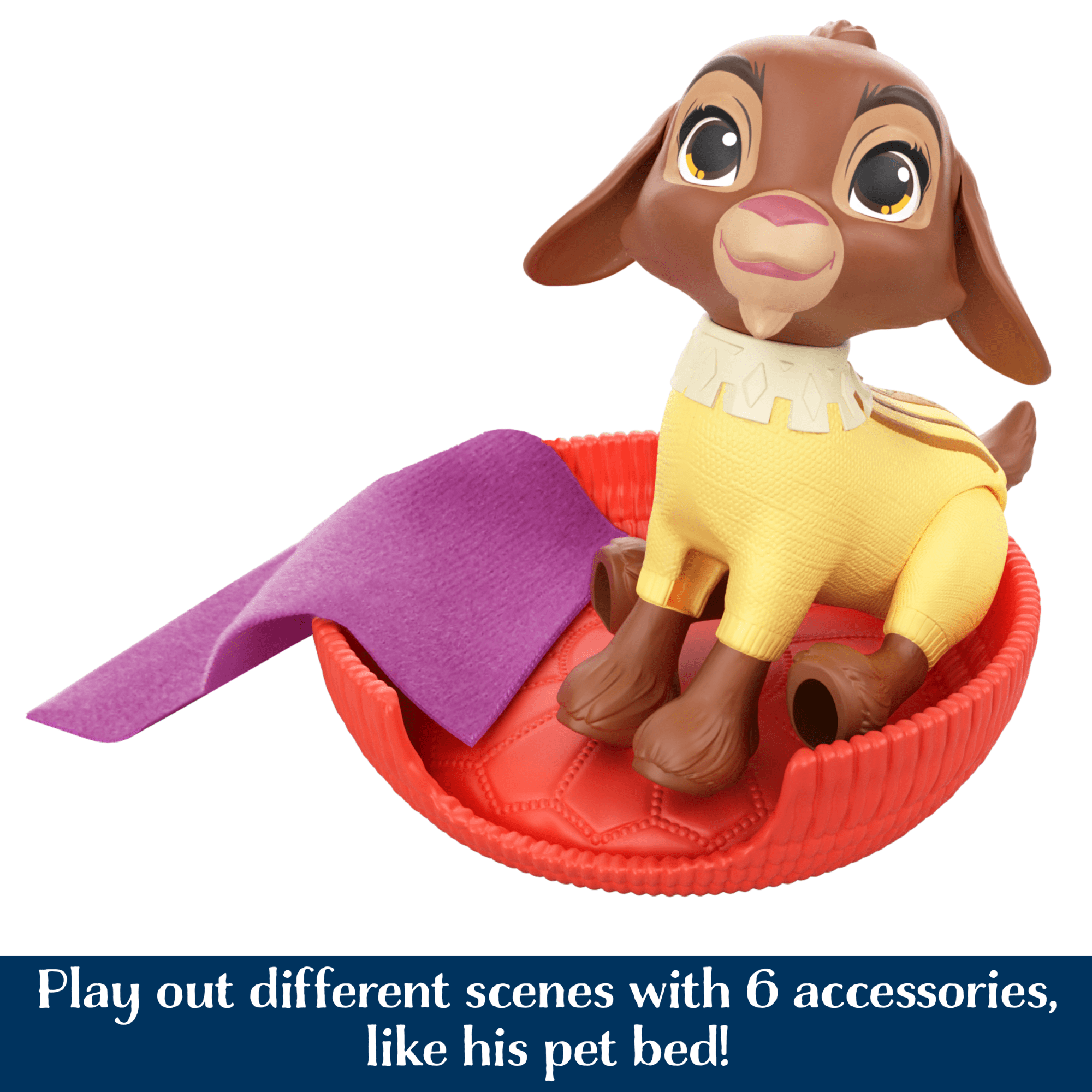 Disney Wish Valentino & Star Set With 2 Figures & 6 Accessories, Goat Figure Bends Back Legs