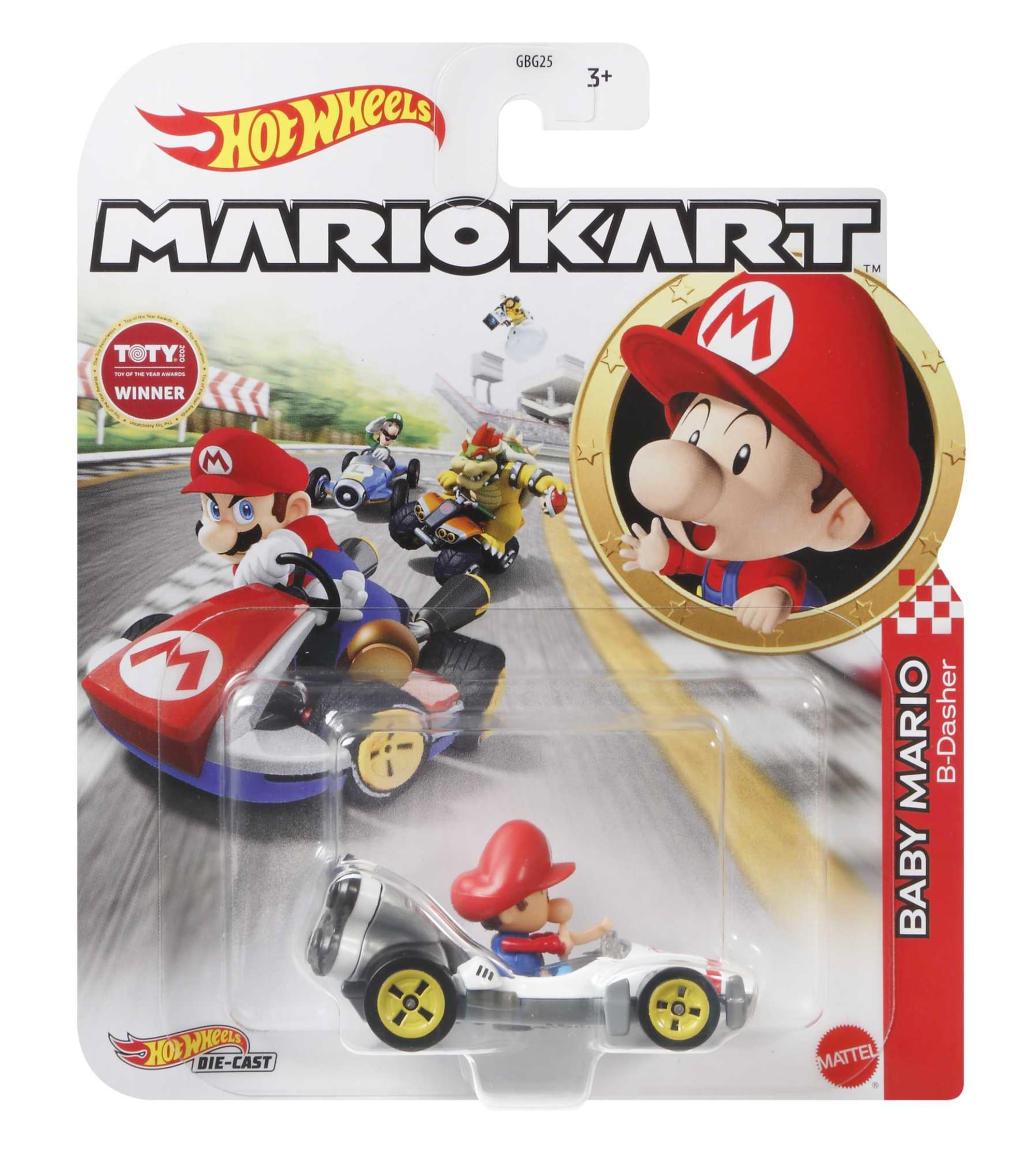Hot Wheels Mario Kart Baby Mario, B-Dasher