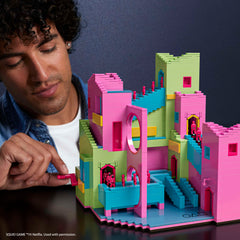 MEGA Squid Game Staircase Building Toy Kits With Action Figure (1707 Pieces) For Collectors