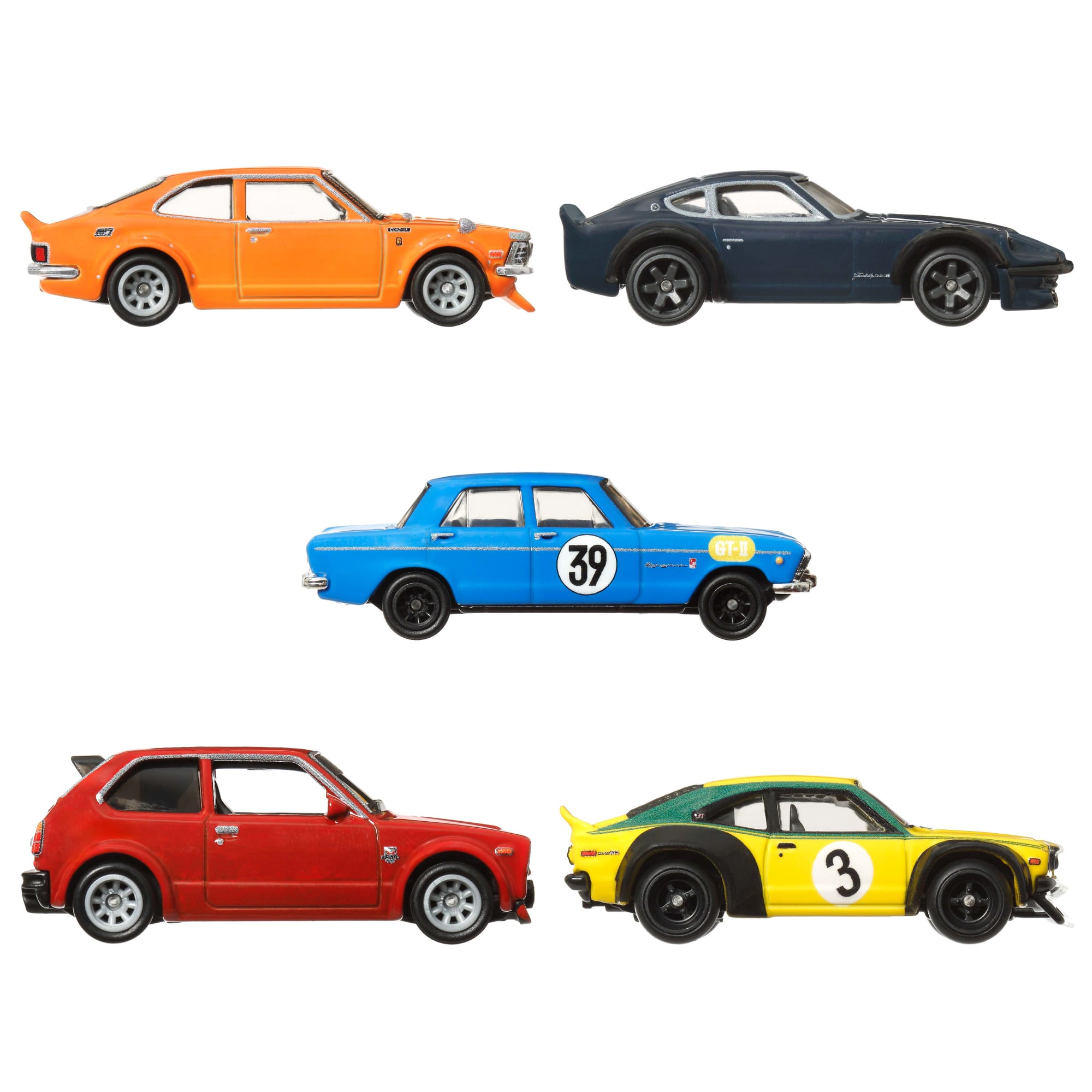 Hot Wheels Premium Car Culture Japan Historics 4 5-Vehicle Set in Collectible Container