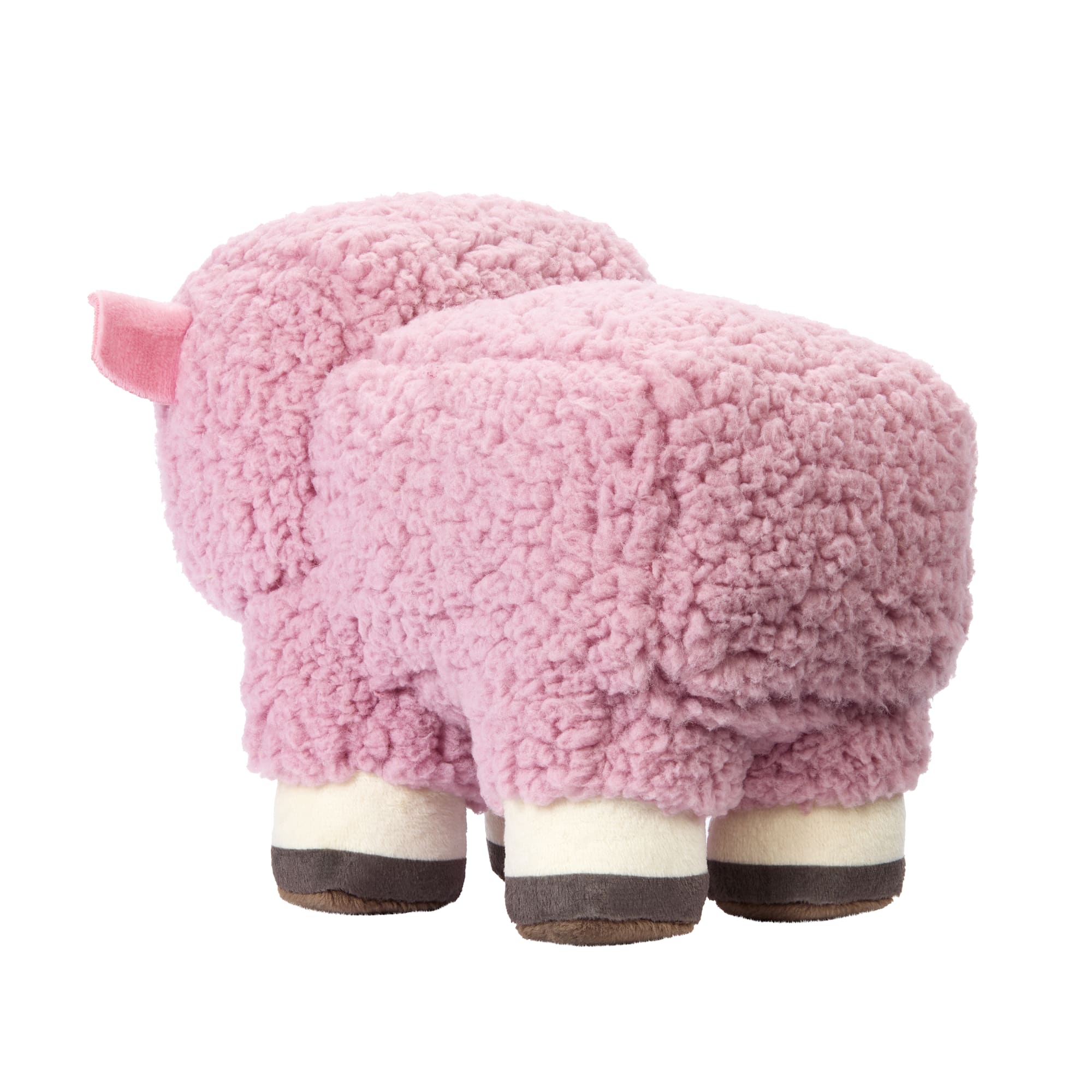 Minecraft Pink Sheep Plush Toy, 8-Inch Collectible Soft Doll Inspired By A Minecraft Movie