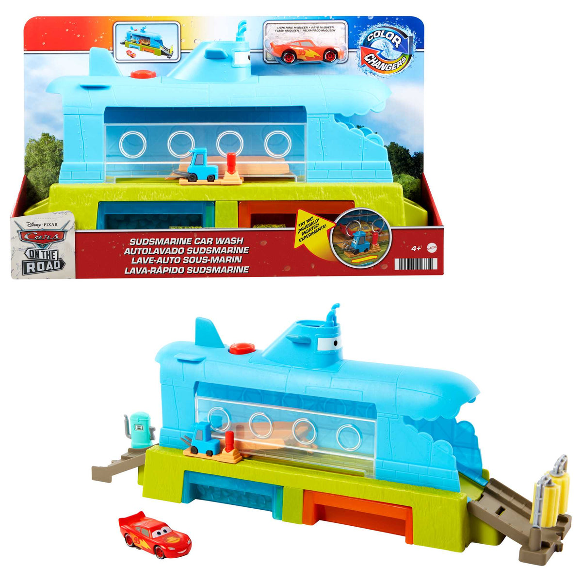 Disney And Pixar Cars Color Change Whale Car Wash Playset