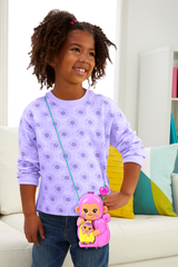 Polly Pocket Momma Monkey & Baby Playset With 2 Micro Dolls, Pets & 13 Accessories, 2-In-1 Purse & Toy