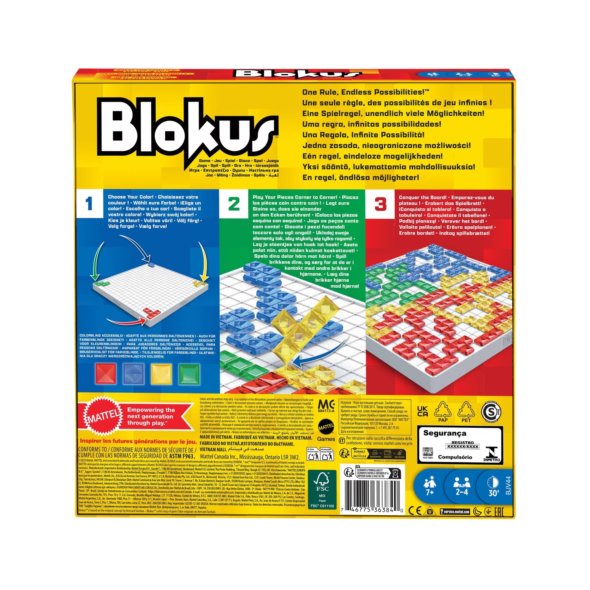 Mattel Games Juego de Mesa Blokus