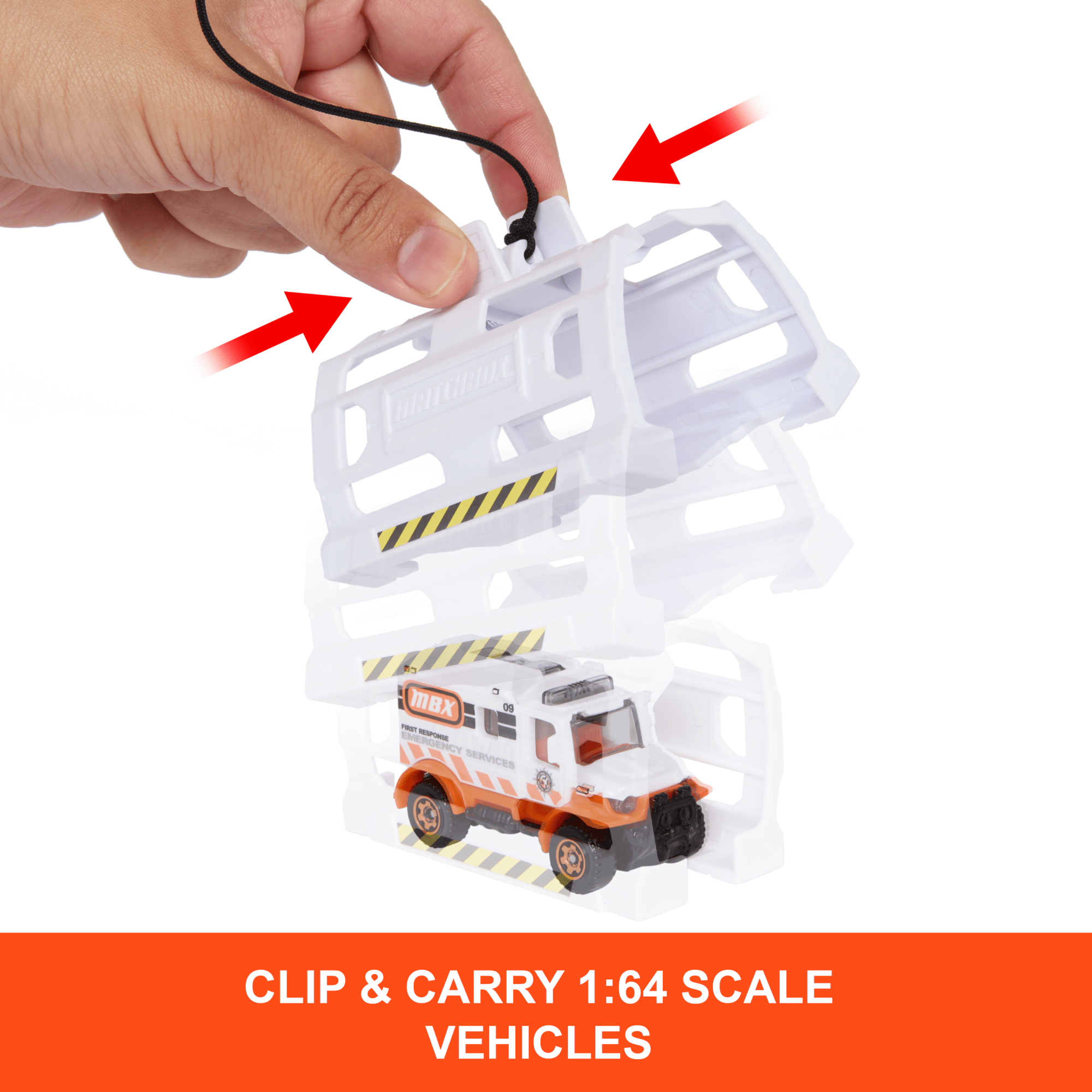 Matchbox Action Drivers Matchbox Rescue Helicopter,16-in Large-Scale Helicopter With 1:64 Scale Die-Cast Toy Ambulance