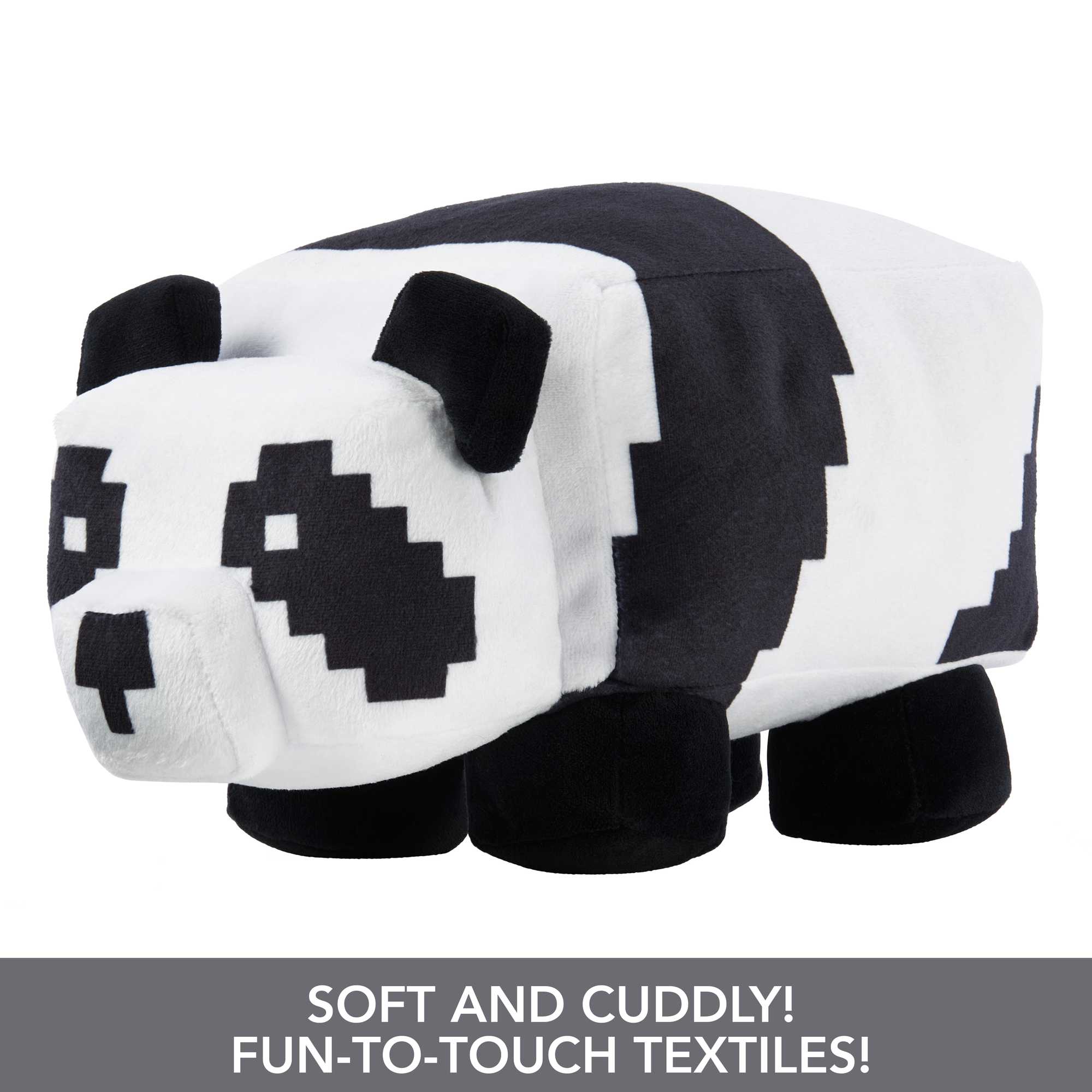 Minecraft Basic Panda Plush, Video-Game Character Soft Doll, Collectible Toy